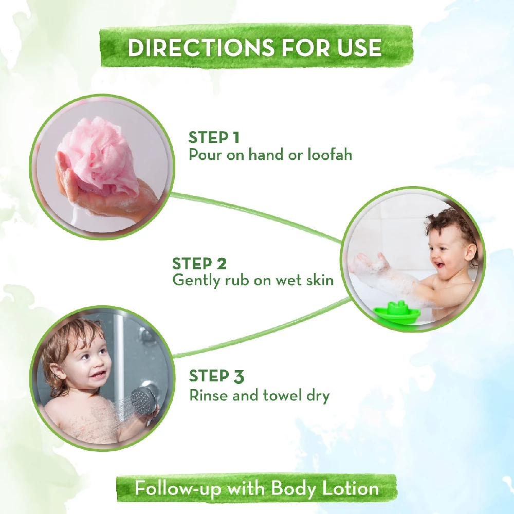 Super Strawberry Body Wash for Kids with Strawberry and Oat Protein, 300 ml-3.webp